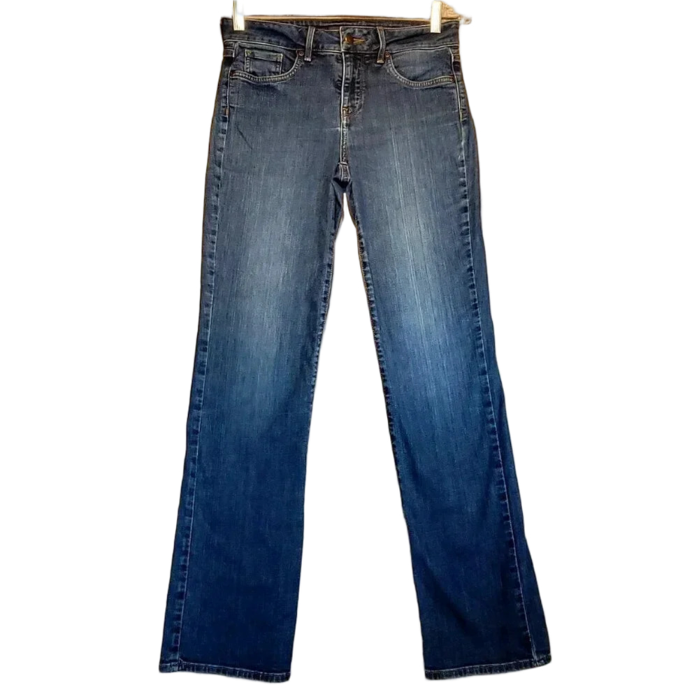 NYDJ Marilyn Straight Blue Straight  Leg Stretch Jeans Size 2